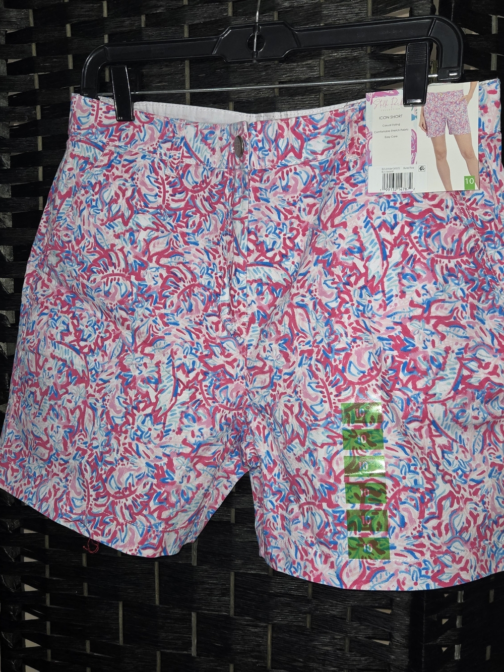 Stella Parker Icon Shorts Blurred Floral Size 10 NWT